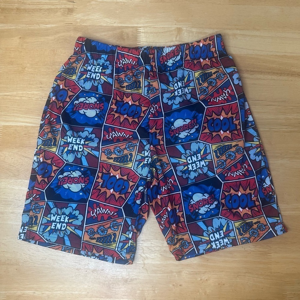 Max & Olivia Boys Sleep Pajama Short NWT Weekend Medium M Colorful Red Blue Zzz